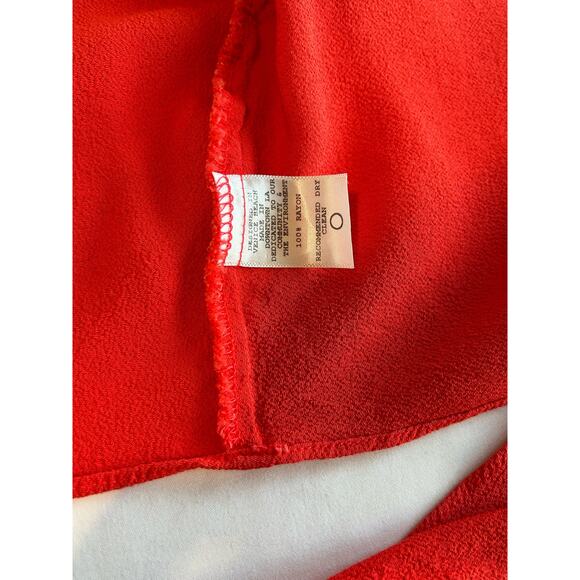 Flynn Skye That's a Wrap Crop Top Flutter Sleeve Coral Size Small Summer Beach - Picture 8 of 10